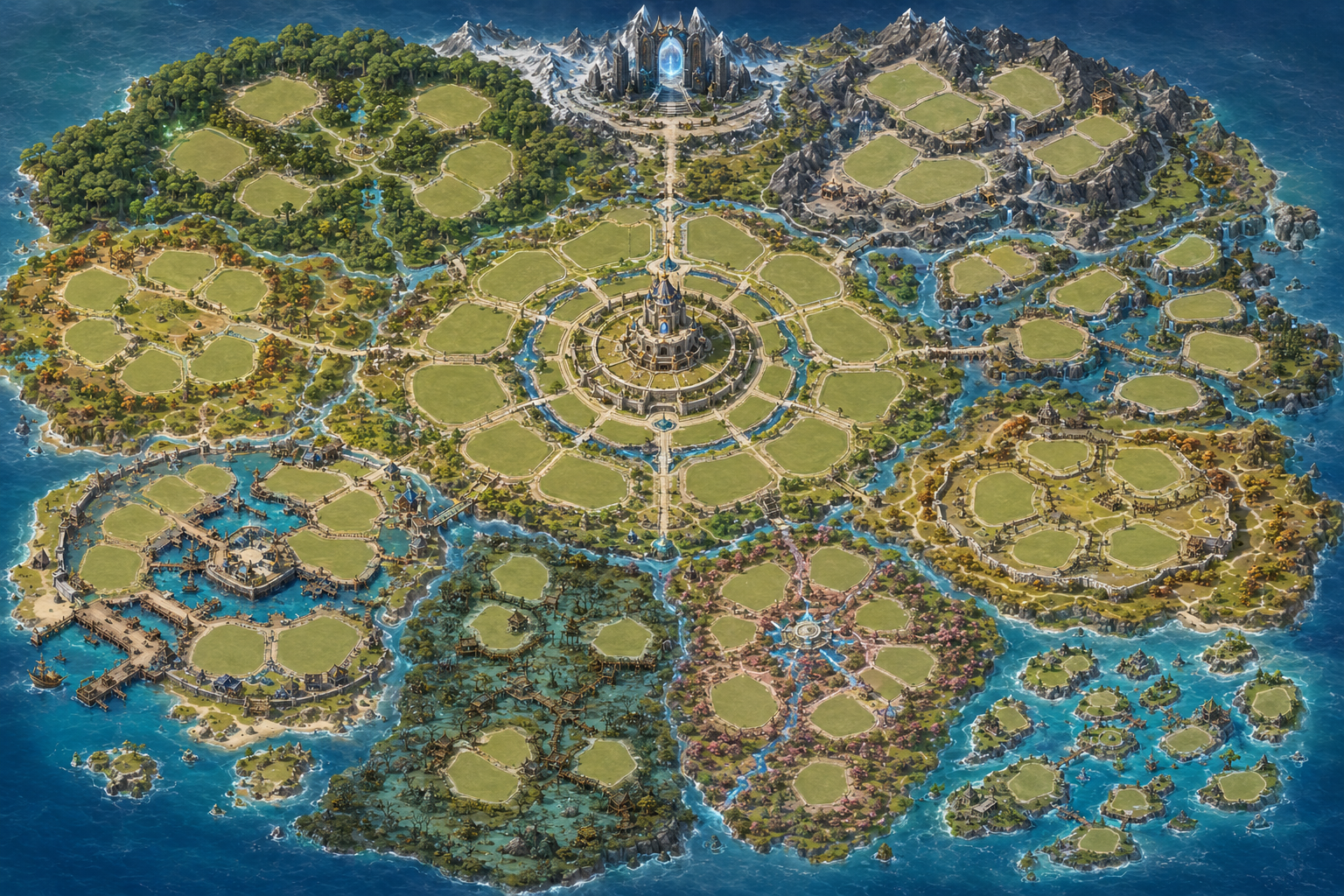 Wormhalla world overview map